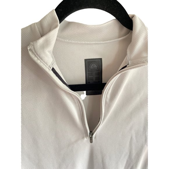 NIKE ACG Women Dri Fit Base Layer Silver Gray 1/4 Zip Mock Pullover M 8-10 - Picture 10 of 14